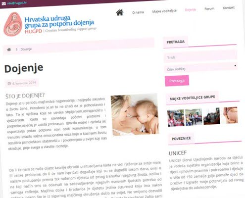 Web porta HUGPD 3 Izrada web portala za udruhu HUGPD