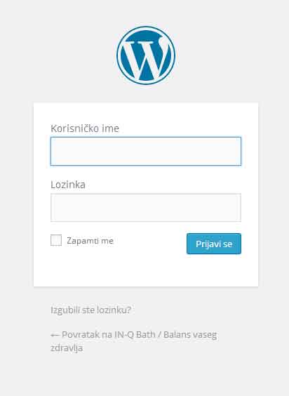 Wordpress tutorial -prijava na wordpress Wordpress tutorial -prijava na wordpress