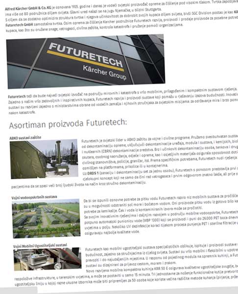 dizajn internetske stranice za tvrtku iz splita