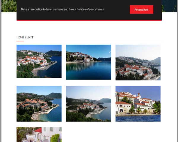 web stranice za hotel galerija web stranice za hotel galerija