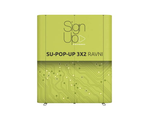 Pop-up zid ravni 3x2m