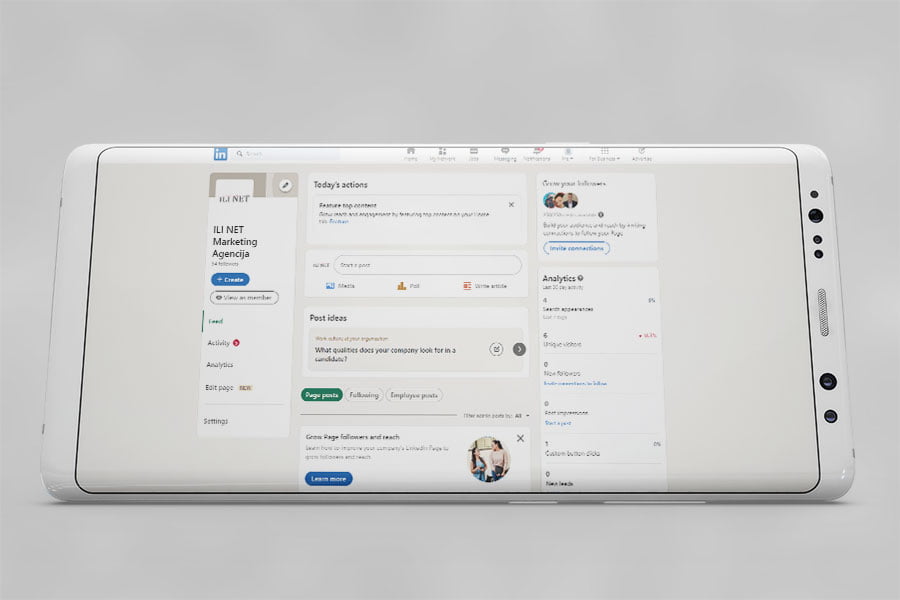 Linkedin oglašavanje na društvenoj mreži