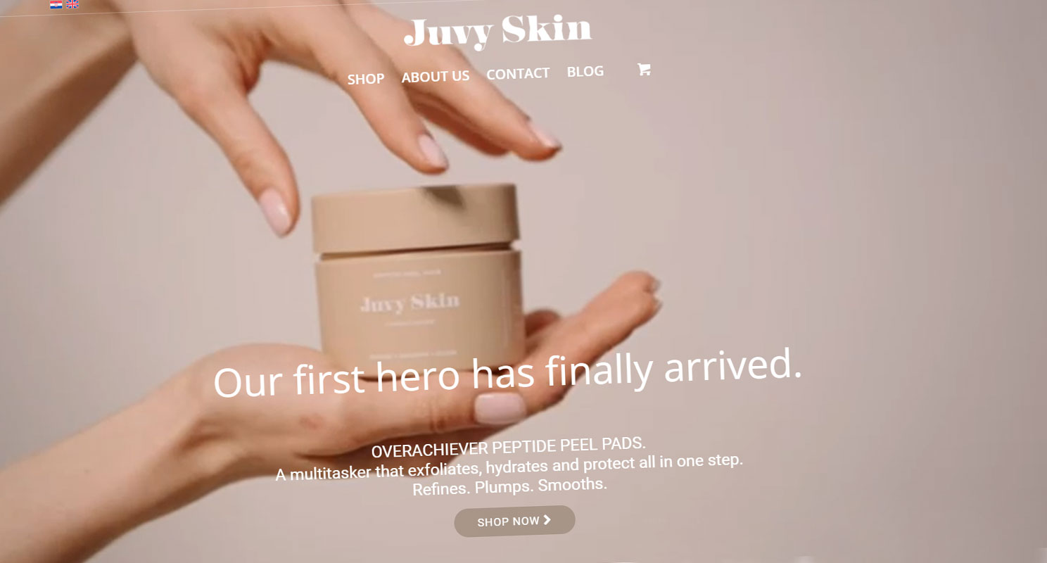 JuvySkin E-commerce stranica